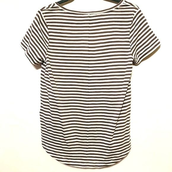 Banana Republic top striped around neckline short sleeve top size S - Picture 4 of 8